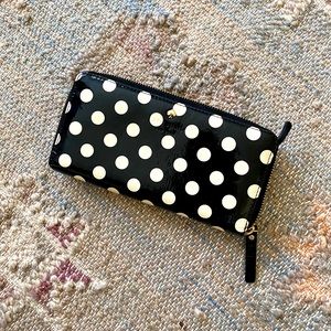 Kate Spade Black and White Polka Dot wallet